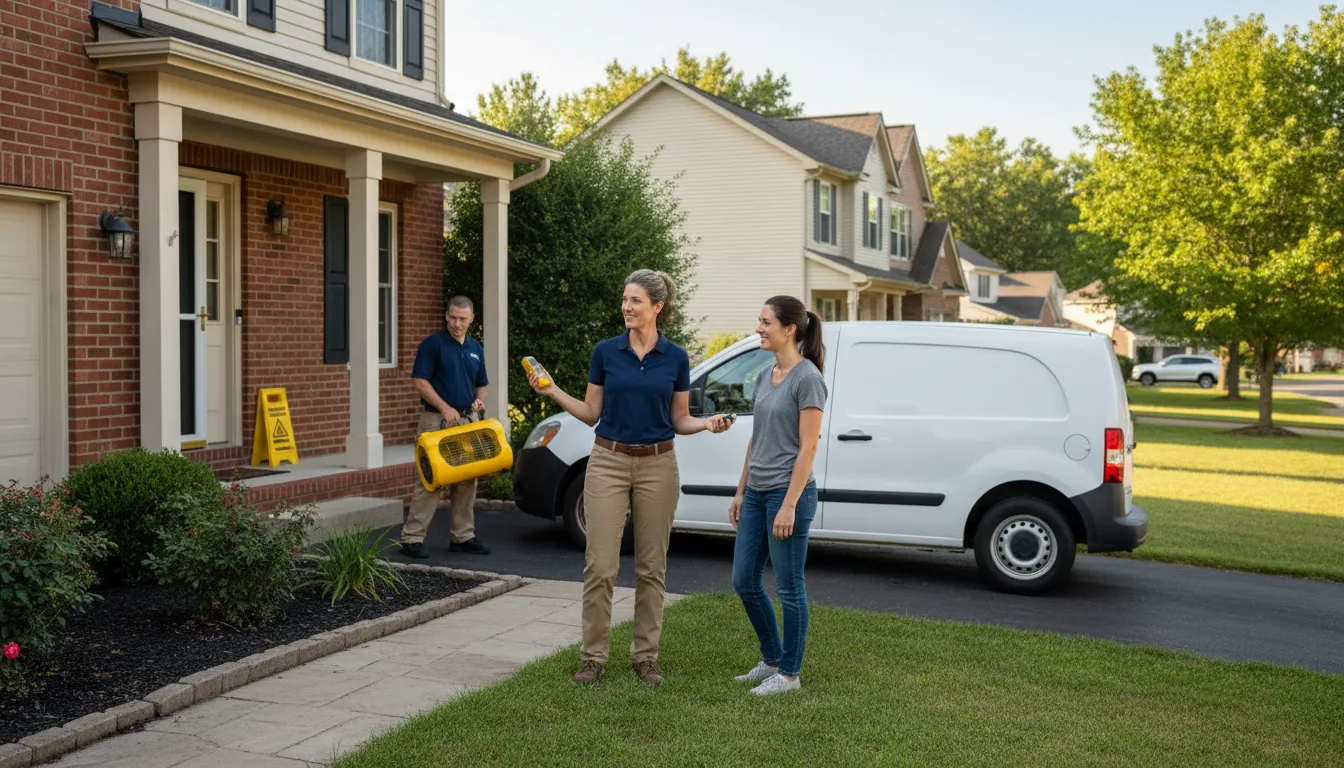 Residential water damage restoration in Bowie, AZ